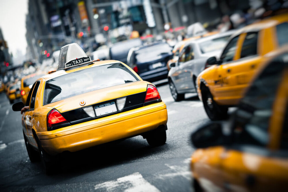 New York Taxi Cabs.