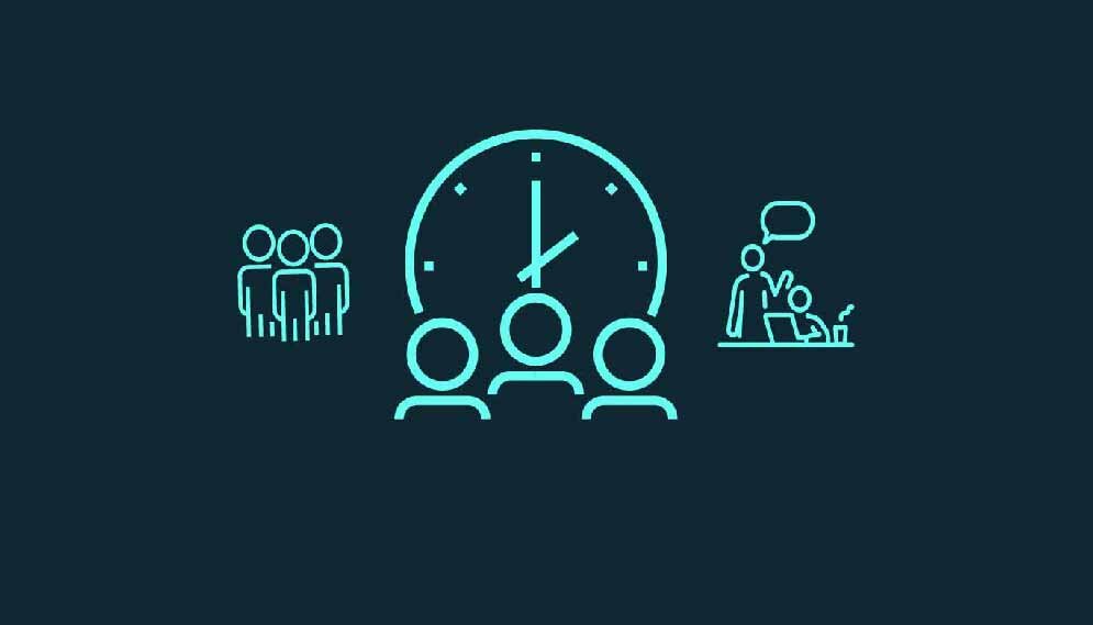 time and people illustration