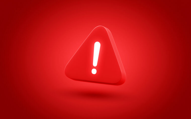 Warning sign icon