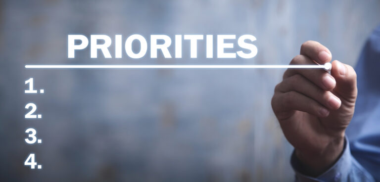recruiting as a top priority writing on whiteboard