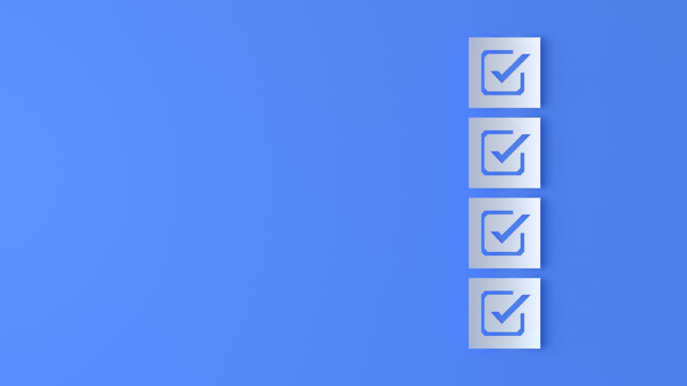 Check box 3d concept