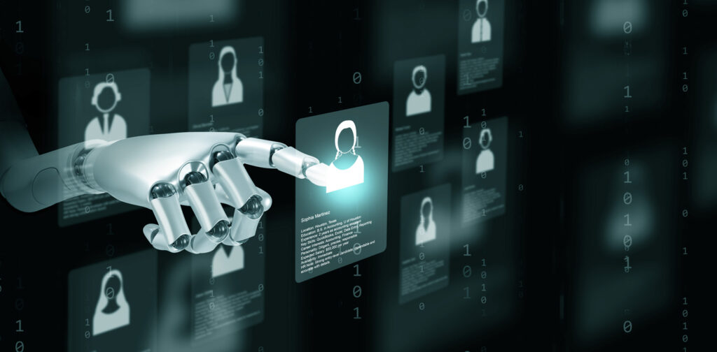 ai robot selecting candidates for interviews