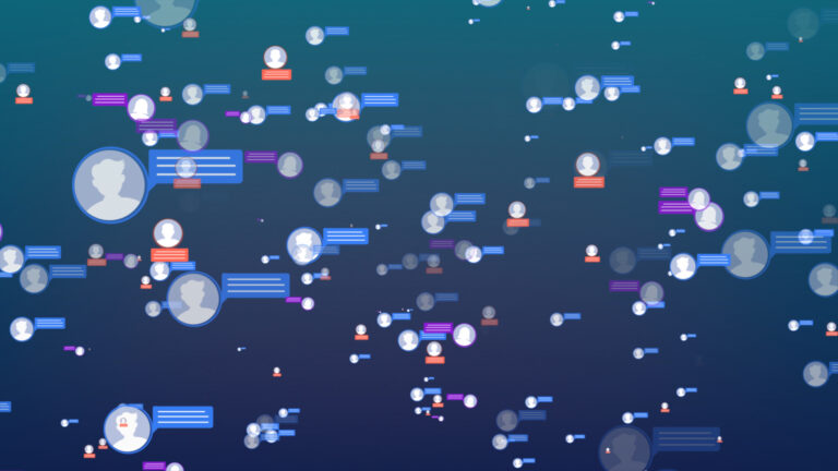 social media network of contacts
